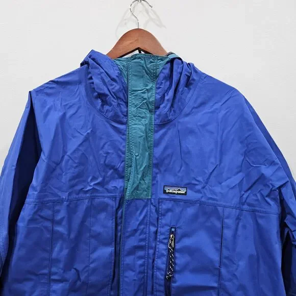 Vintage Patagonia Men's 3 Layer Triolet Goretex Alpine Jacket XXL Blue Gorpcore